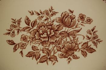 (n-2491/3) English Ironstone, pruun ovaalne vaagen 2