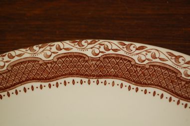 (n-2491/3) English Ironstone, pruun ovaalne vaagen