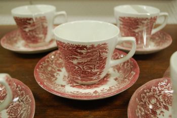 (n-3019/7) Grindley, Staffordshire kohvitassid-taldrikud, 5tk 2