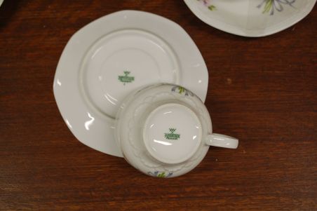 (n-3052/7) Bavaria Mitterteich võõrasemadega tassid-taldrikud, 6tk