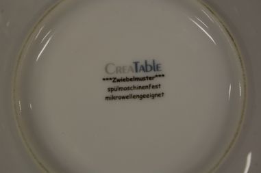 (n-3177/4) CreaTable sibulamustriga kohvitassid-taldrikud, 4tk