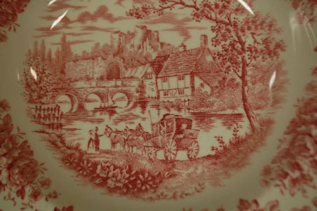 (n-3198) English Ironstone Tableware, River Scenes, supi-pstataldrikud, 5tk (n-3198) English Ironstone Tableware, River Scenes, supi-pstataldrikud, 5tk