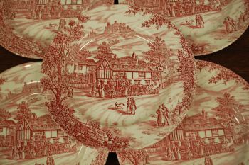 (n-3202) Broadhurst & Sons, Swan inn, salatitaldrikud, 5tk 2