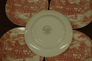 (n-3202) Broadhurst & Sons, Swan inn, salatitaldrikud, 5tk