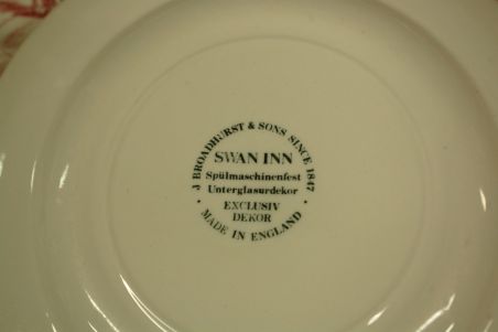 (n-3202) Broadhurst & Sons, Swan inn, salatitaldrikud, 5tk