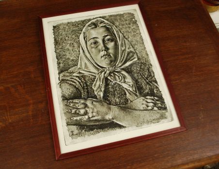 (P-1004) Viiralt, trükirepro Eesti neiu