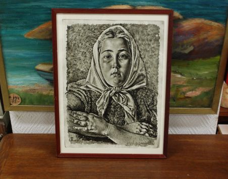 (P-1004) Viiralt, trükirepro Eesti neiu