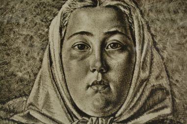 (P-1004) Viiralt, trükirepro Eesti neiu