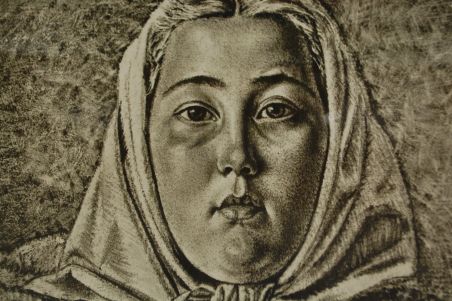 (P-1004) Viiralt, trükirepro Eesti neiu