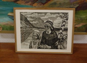 (P-1006) Viiralt, trükirepro Lapi maastik