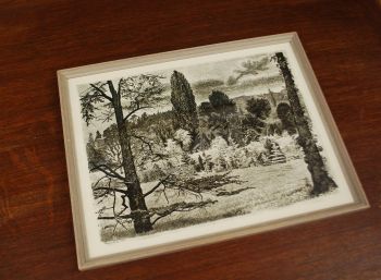 (P-1012) Viiralt, trükirepro Maastik Pariisi lähedal 2