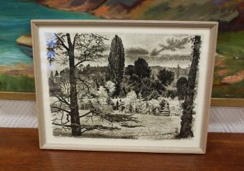 (P-1012) Viiralt, trükirepro Maastik Pariisi lähedal