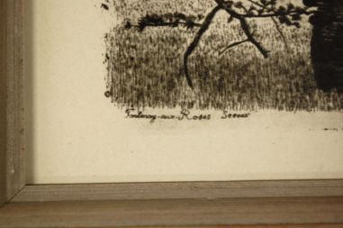 (P-1012) Viiralt, trükirepro Maastik Pariisi lähedal