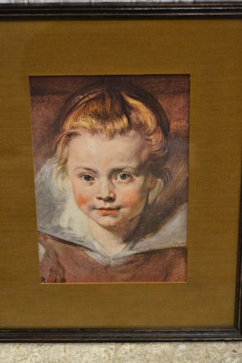 (n-6513) Vanem raamitud trükirepro  Rubensi maalist 2