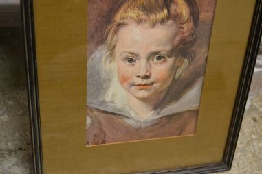 (n-6513) Vanem raamitud trükirepro  Rubensi maalist