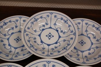 (n-6516/2) Jäger Eisenberg, Original Blau Saks, õlelillemustriga supi-pastataldrikud, 6tk 2