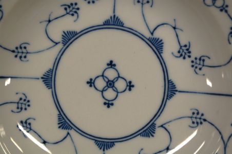 (n-6516/3) Jäger Eisenberg, Original Blau Saks, õlelillemustriga supi-pastataldrikud, 3tk