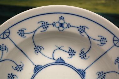 (n-6516/3) Jäger Eisenberg, Original Blau Saks, õlelillemustriga supi-pastataldrikud, 3tk