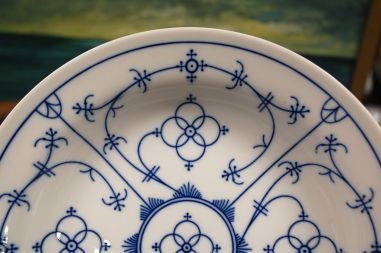 (n-6521) Bavaria Winterling Schwarzenbach, õlelillemustriga supi-pastataldrikud, 6tk