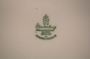 (n-6521) Bavaria Winterling Schwarzenbach, õlelillemustriga supi-pastataldrikud, 6tk