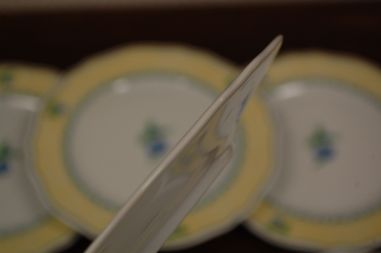 (n-6525/2) Heinrich Winterling Marktleuthen, puuviljadega salatitaldrikud, 5tk