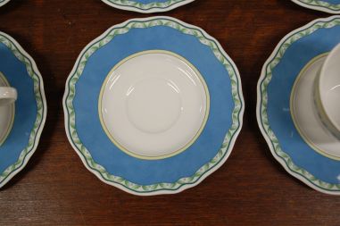 (n-6525/3) Heinrich Winterling Marktleuthen, puuviljadega tassid-taldrikud, 6tk