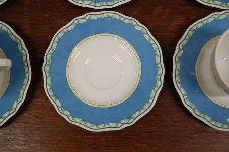 (n-6525/3) Heinrich Winterling Marktleuthen, puuviljadega tassid-taldrikud, 6tk