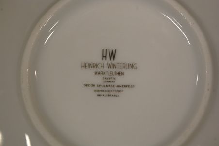 (n-6525/3) Heinrich Winterling Marktleuthen, puuviljadega tassid-taldrikud, 6tk