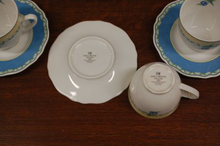 (n-6525/3) Heinrich Winterling Marktleuthen, puuviljadega tassid-taldrikud, 6tk