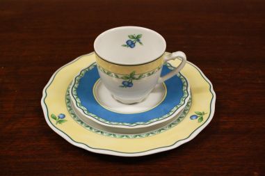 (n-6525/3) Heinrich Winterling Marktleuthen, puuviljadega tassid-taldrikud, 6tk