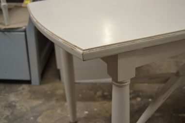 (L-575) Valge suurem diivanilaud