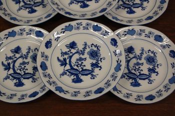 (n-6532/5) Korona Porzellan, sibulamustriga salatitaldrikud, 6tk 2