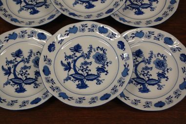 (n-6532/5) Korona Porzellan, sibulamustriga salatitaldrikud, 6tk