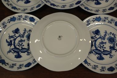 (n-6532/5) Korona Porzellan, sibulamustriga salatitaldrikud, 6tk