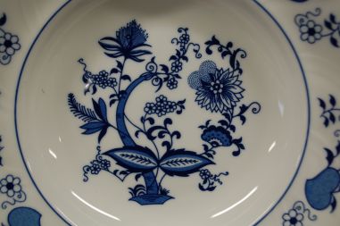 (n-6532/6) Korona Porzellan, sibulamustriga supi-pastataldrikud, 6tk