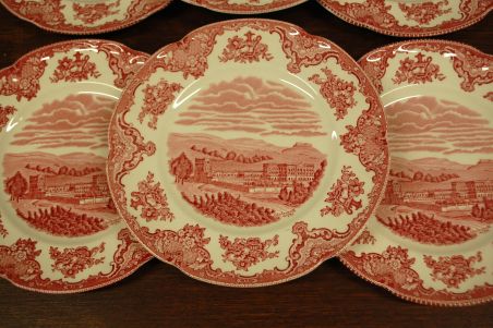 (n-6539/2) Johnson Brothers, Old Britain Castles, salatitaldrikud, 6tk