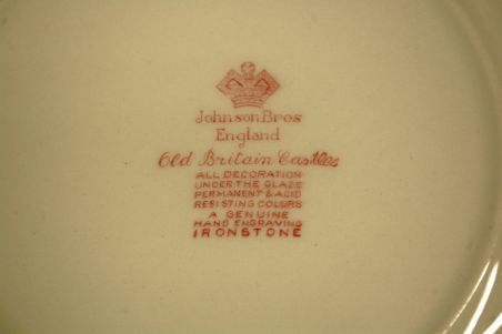 (n-6539/2) Johnson Brothers, Old Britain Castles, salatitaldrikud, 6tk
