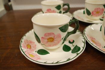 (n-6540/2) Villeroy & Boch Wild Rose, kohvitassid-taldrikud, 4tk 2