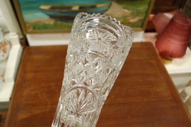 (n-6553) Anna Hütte, kristallvaas jalal