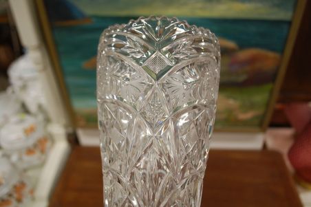 (n-6553) Anna Hütte, kristallvaas jalal