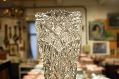 (n-6553) Anna Hütte, kristallvaas jalal
