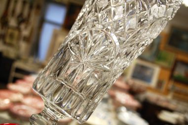 (n-6553) Anna Hütte, kristallvaas jalal