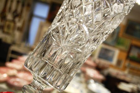 (n-6553) Anna Hütte, kristallvaas jalal