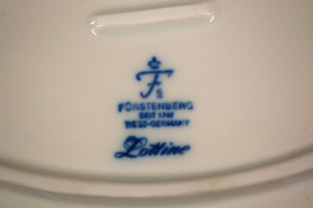 (n-6573/2) Fürstenberg Lottine Porzellan, sangadega leivakauss
