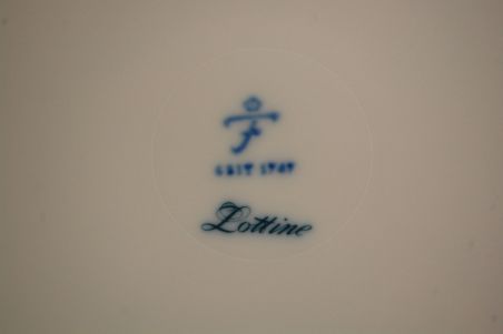 (n-6573/6) Fürstenberg Lottine Porzellan, ümar sangadega vaagen