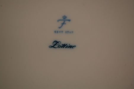 (n-6573/13) Fürstenberg Lottine Porzellan, praetaldrikud, 6tk