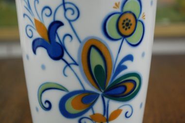 (n-6579) Kaiser, Danzig Echt Kobalt, lilleline vaas