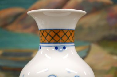 (n-6579) Kaiser, Danzig Echt Kobalt, lilleline vaas