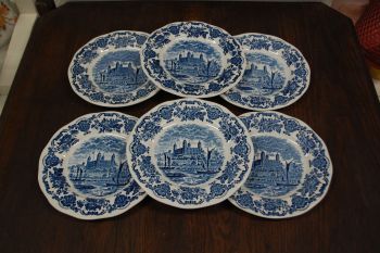 (n-6580/5) Enoch Wedgwood LTD, Royal Homes of Britain, salatitaldrikud, 6tk