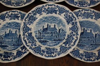 (n-6580/5) Enoch Wedgwood LTD, Royal Homes of Britain, salatitaldrikud, 6tk 2